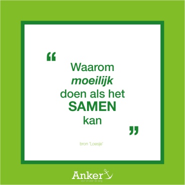 waarom moeilijk doen als het samen kan